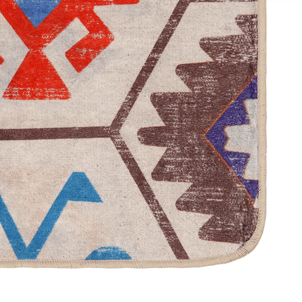 Vloerkleed wasbaar anti-slip 160x230 cm meerkleurig is nu te koop bij PeponiXL, paradijselijk wonen!