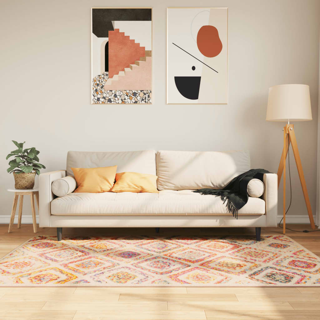 Vloerkleed wasbaar 120x180 cm meerkleurig is nu te koop bij PeponiXL, paradijselijk wonen!