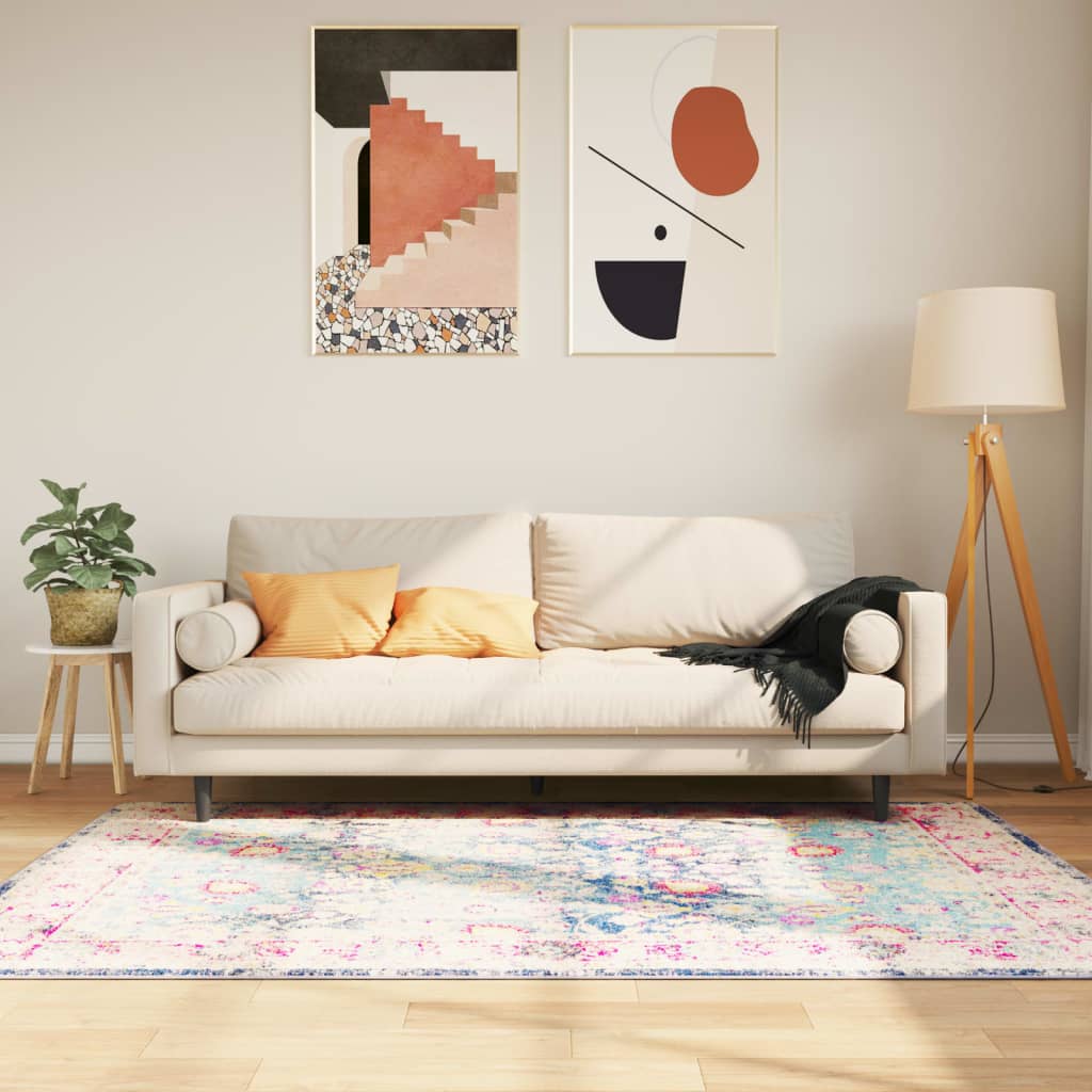 Vloerkleed wasbaar 120x180 cm meerkleurig