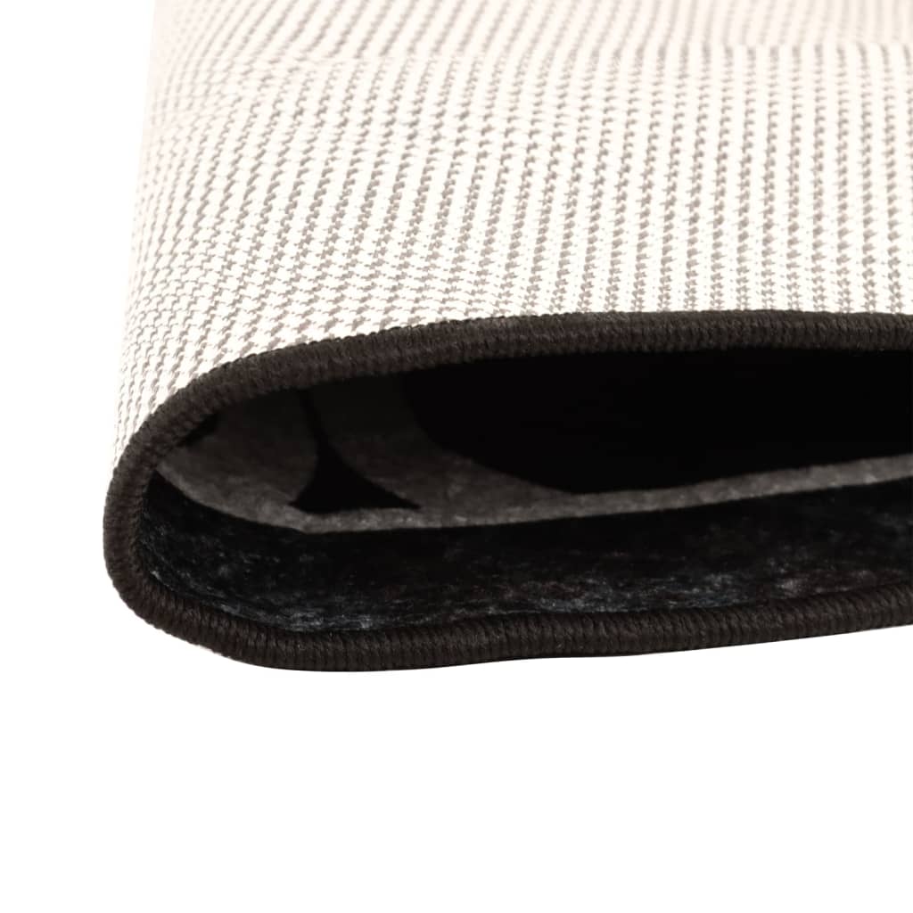 Vloerkleed wasbaar Ø 120 cm zwart en wit is nu te koop bij PeponiXL, paradijselijk wonen!