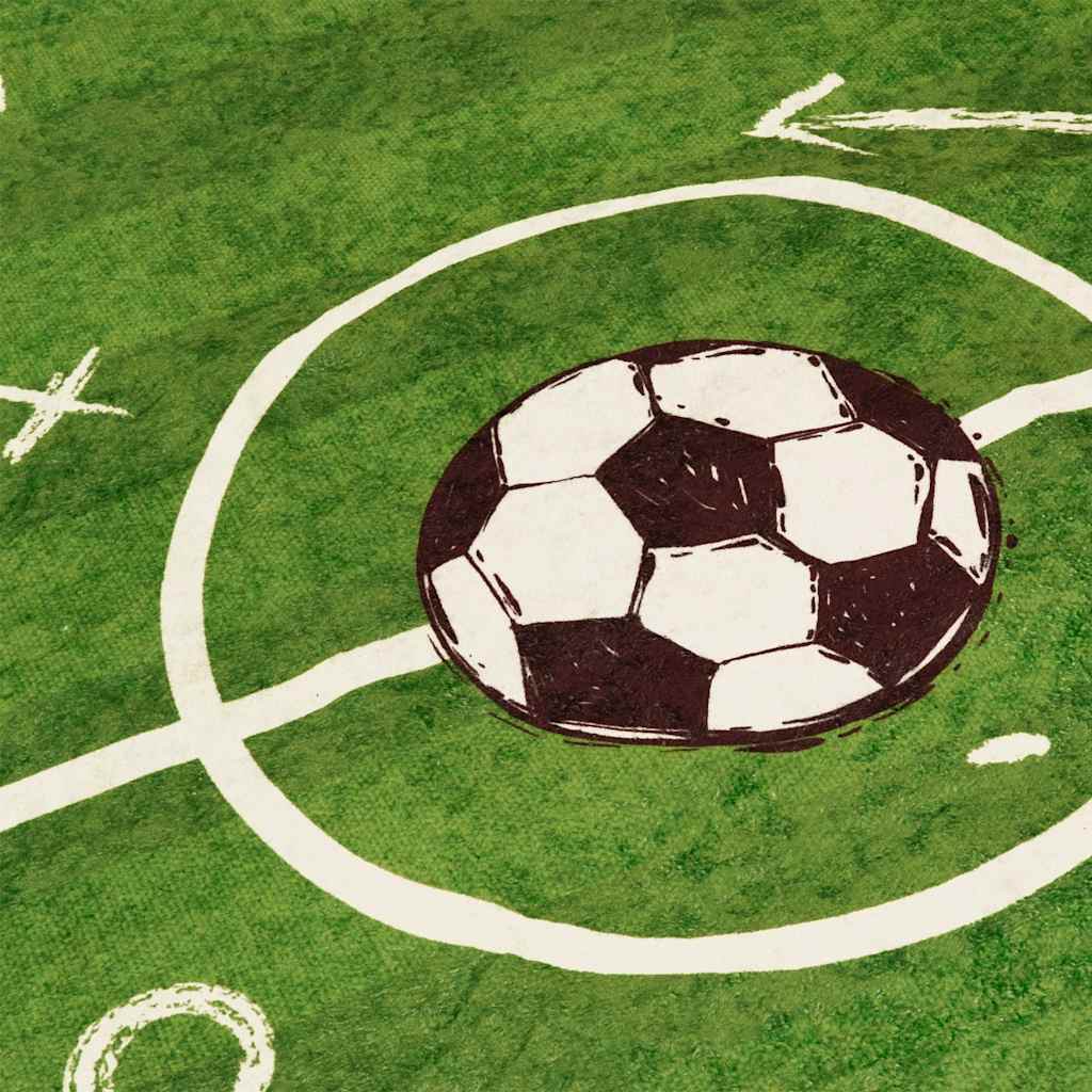 Kindervloerkleed voetbalveld wasbaar 160x230 cm groen is nu te koop bij PeponiXL, paradijselijk wonen!
