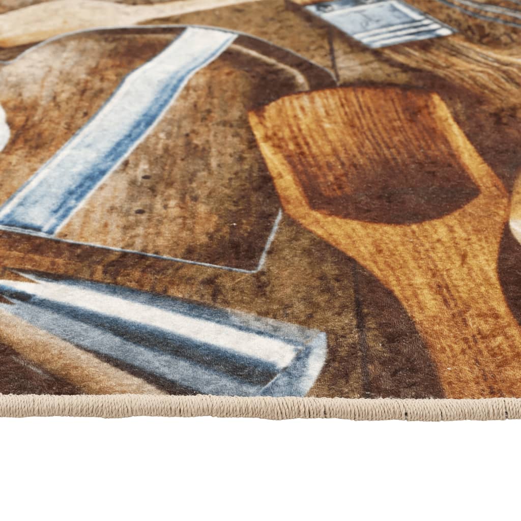 Keukenmat wasbaar 60x180 cm meerkleurig is nu te koop bij PeponiXL, paradijselijk wonen!
