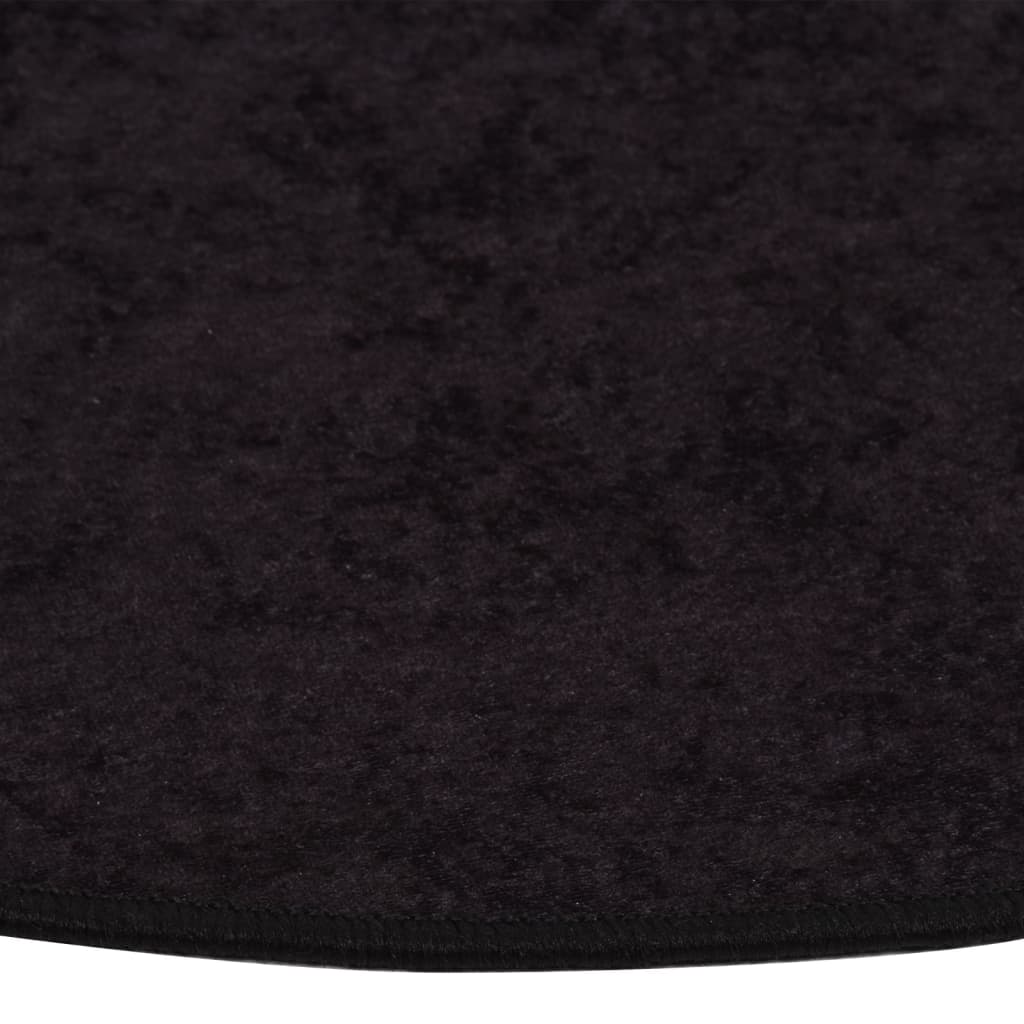 Vloerkleed wasbaar Ø 200 cm antracietkleurig is nu te koop bij PeponiXL, paradijselijk wonen!