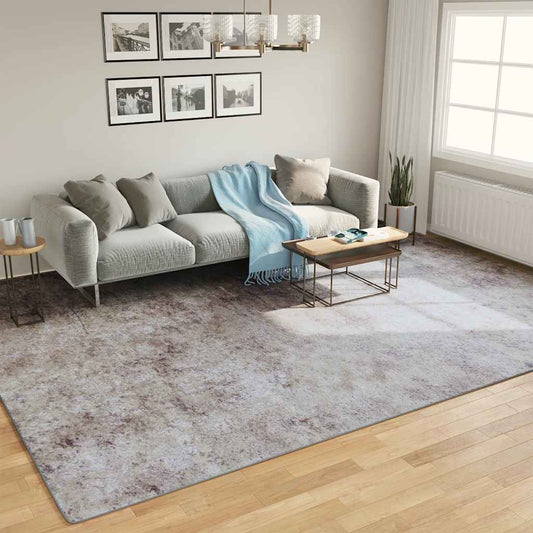 Vloerkleed wasbaar 400x300 cm grijs is nu te koop bij PeponiXL, paradijselijk wonen!