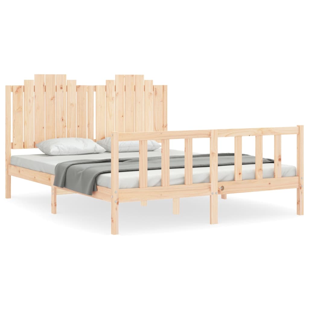 Bedframe zonder matras massief grenenhout 160x200 cm is nu te koop bij PeponiXL, paradijselijk wonen!
