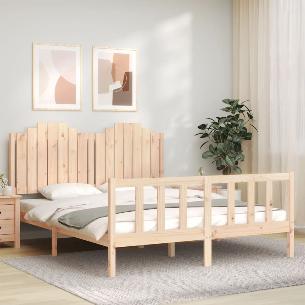 Bedframe zonder matras massief grenenhout 160x200 cm is nu te koop bij PeponiXL, paradijselijk wonen!