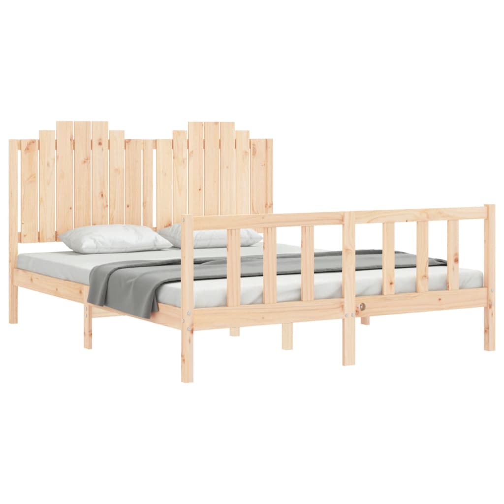 Bedframe zonder matras massief grenenhout 160x200 cm is nu te koop bij PeponiXL, paradijselijk wonen!