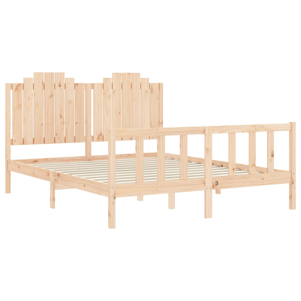 Bedframe zonder matras massief grenenhout 160x200 cm is nu te koop bij PeponiXL, paradijselijk wonen!