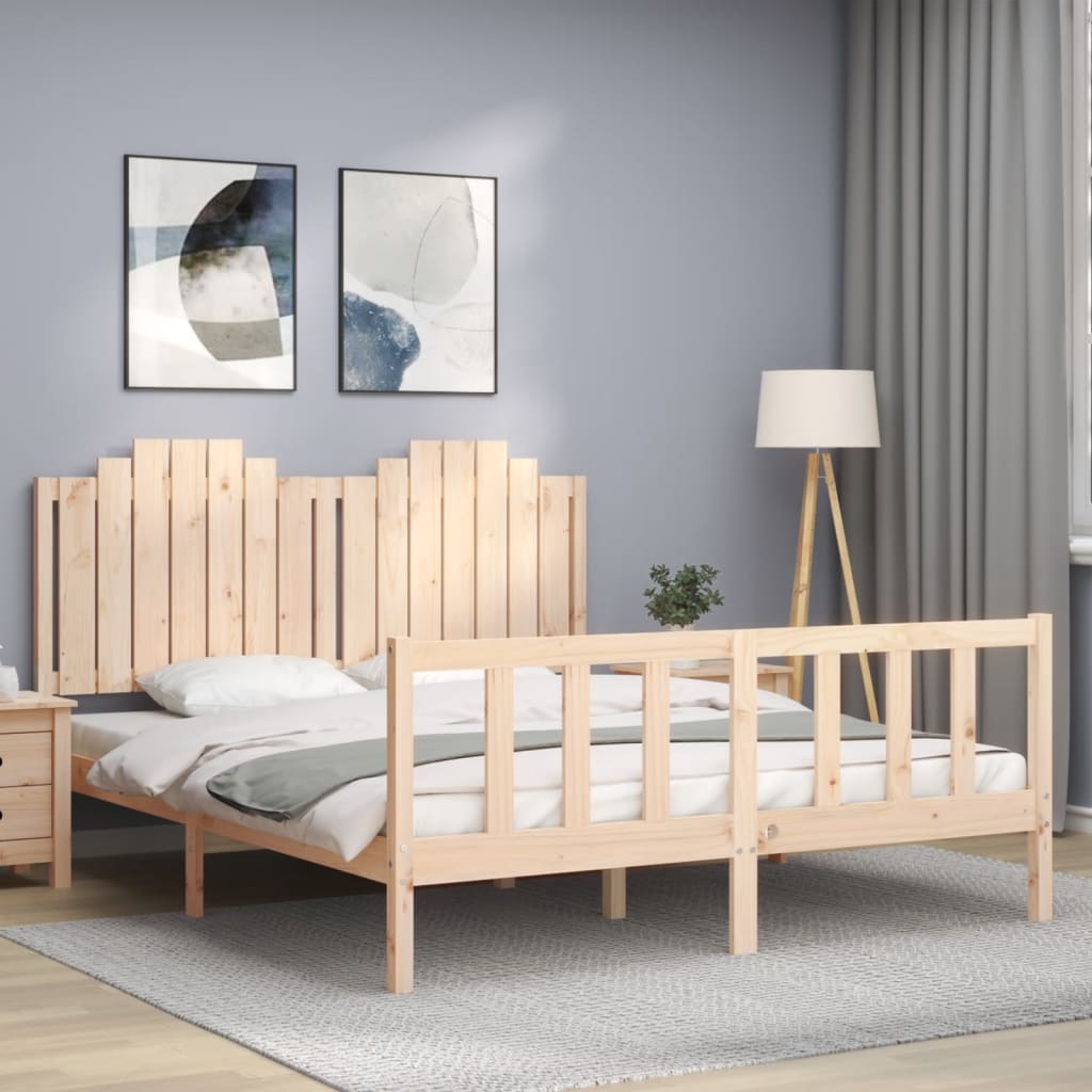Bedframe zonder matras massief grenenhout 160x200 cm is nu te koop bij PeponiXL, paradijselijk wonen!