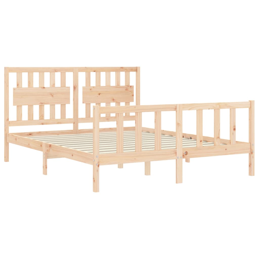 Bedframe zonder matras massief grenenhout 160x200 cm is nu te koop bij PeponiXL, paradijselijk wonen!