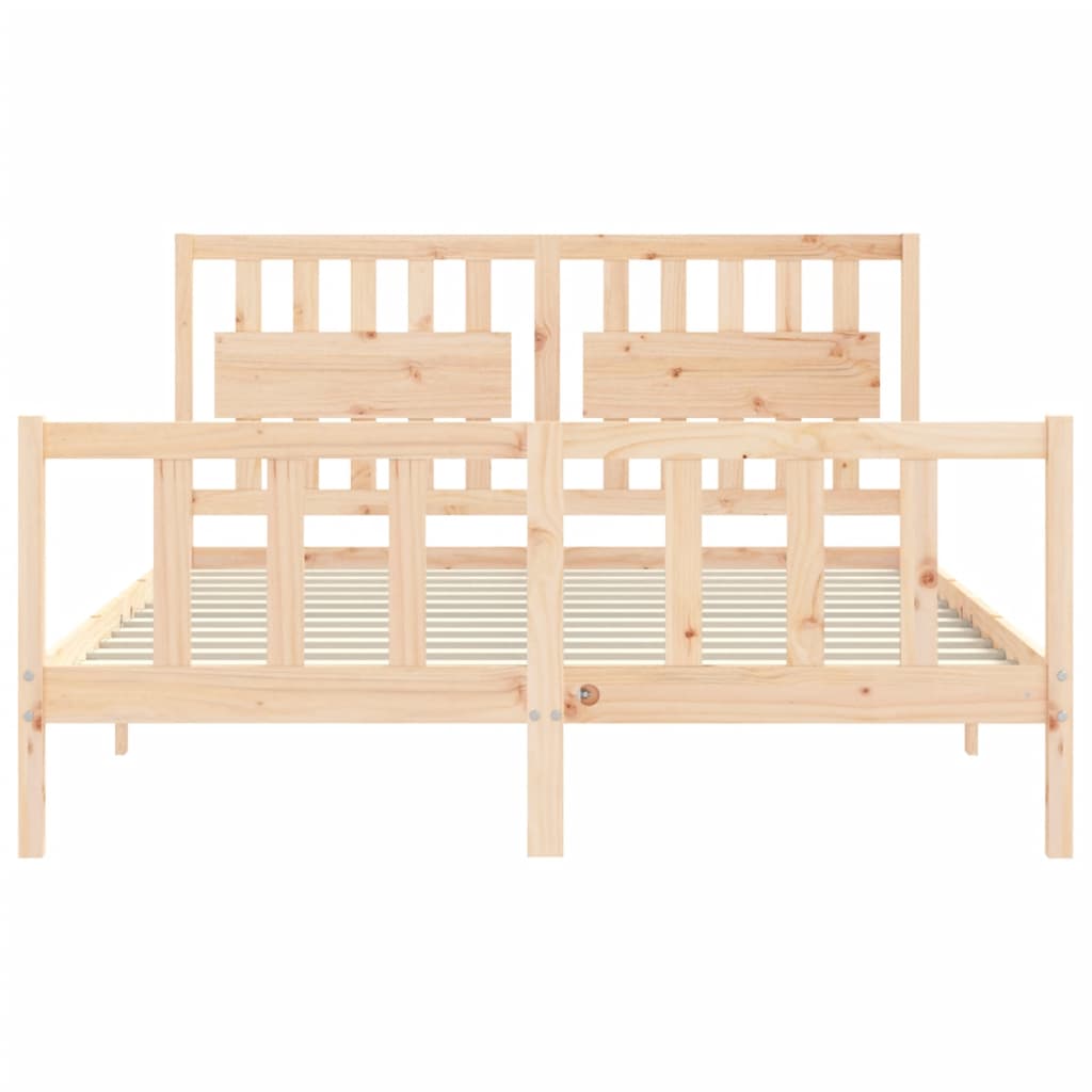 Bedframe zonder matras massief grenenhout 160x200 cm is nu te koop bij PeponiXL, paradijselijk wonen!