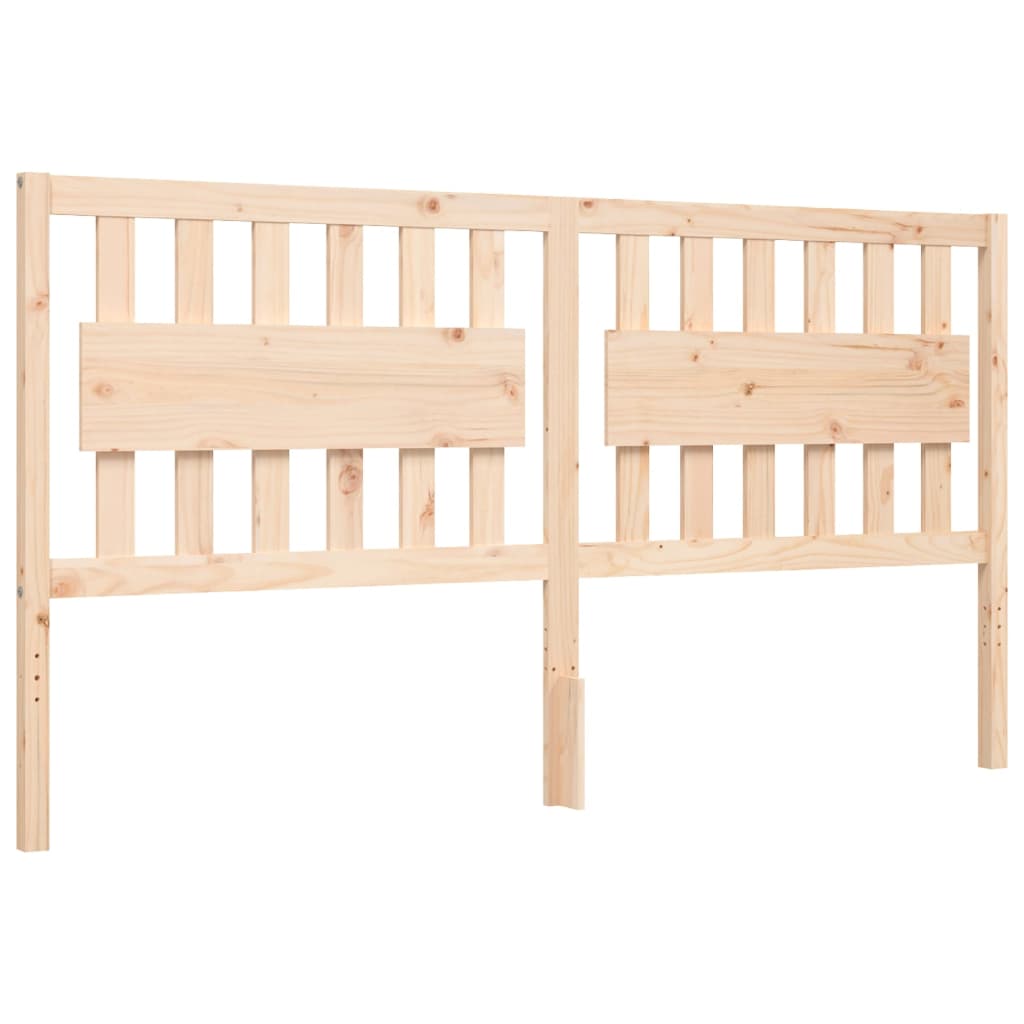 Bedframe met hoofdbord massief hout is nu te koop bij PeponiXL, paradijselijk wonen!