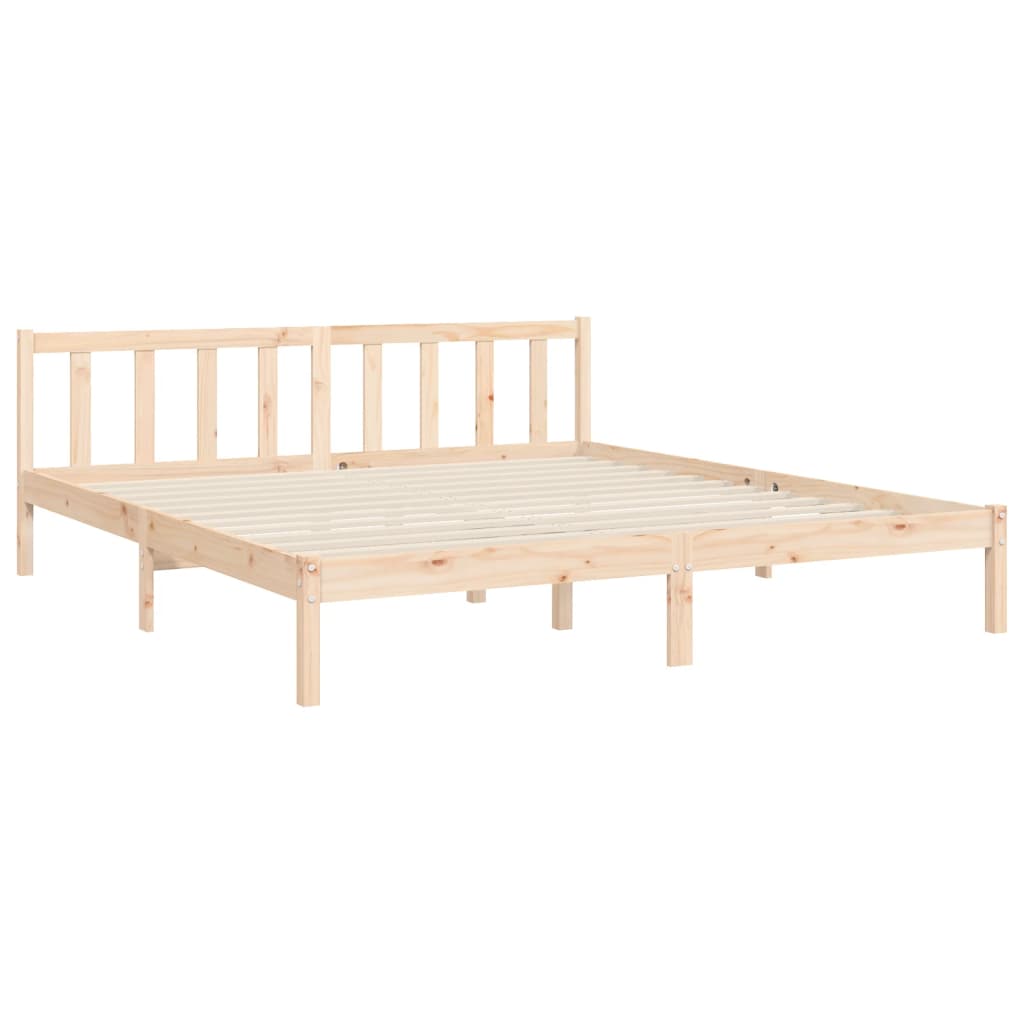 Bedframe met hoofdbord massief hout is nu te koop bij PeponiXL, paradijselijk wonen!