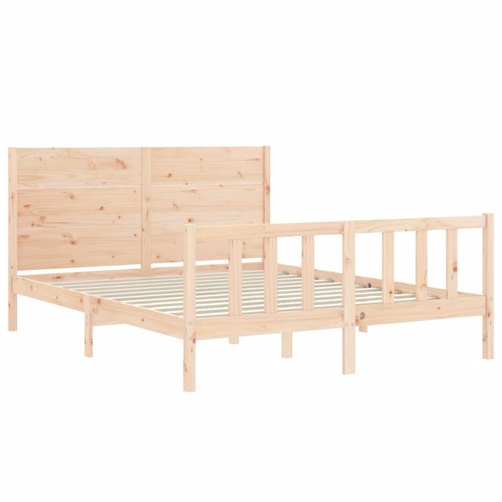Bedframe zonder matras massief grenenhout 160x200 cm is nu te koop bij PeponiXL, paradijselijk wonen!