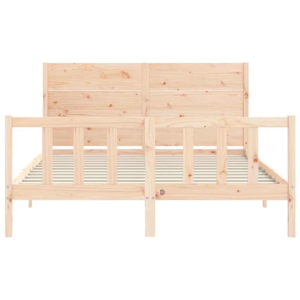 Bedframe zonder matras massief grenenhout 160x200 cm is nu te koop bij PeponiXL, paradijselijk wonen!