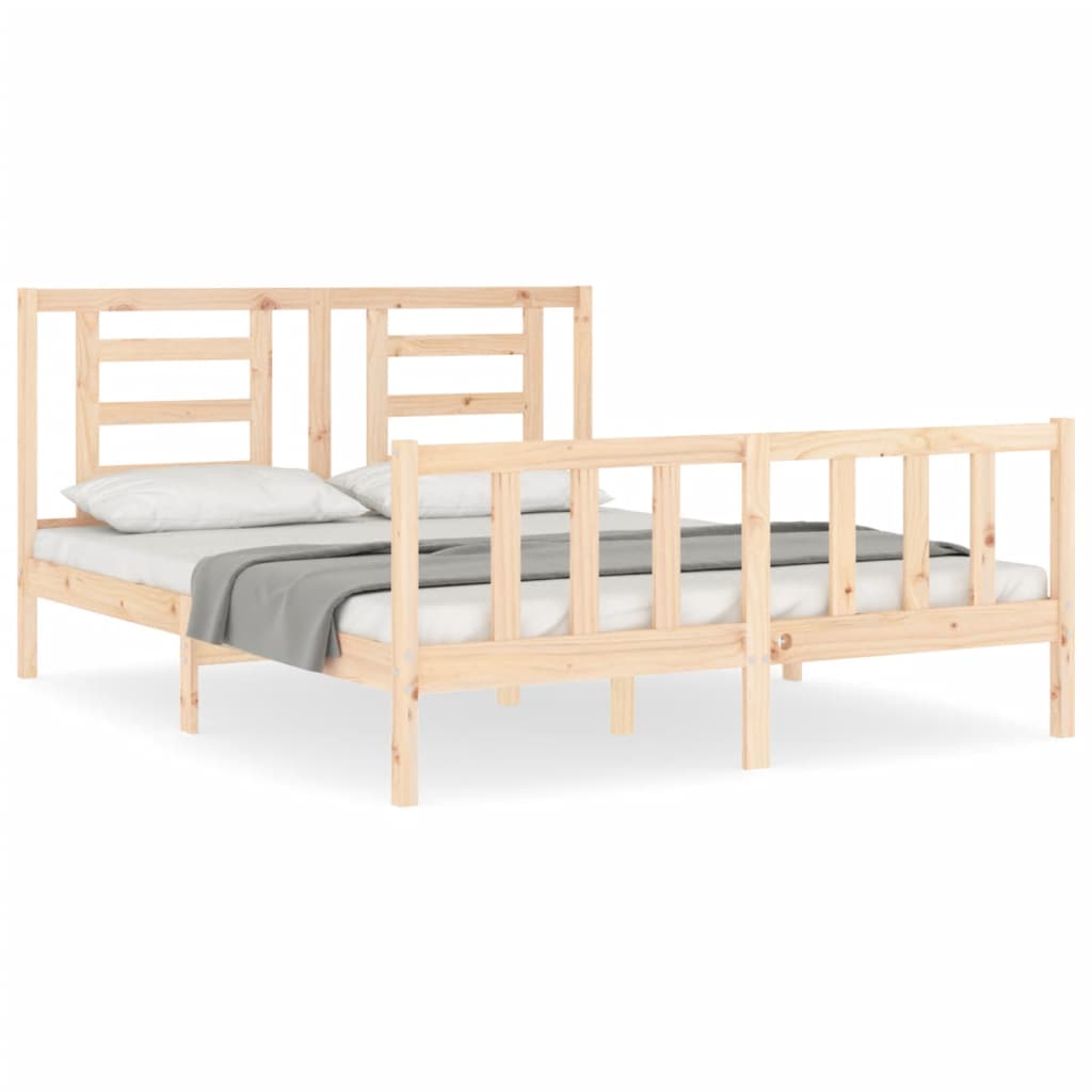 Bedframe zonder matras massief grenenhout 160x200 cm is nu te koop bij PeponiXL, paradijselijk wonen!