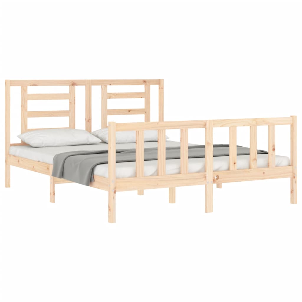 Bedframe zonder matras massief grenenhout 160x200 cm is nu te koop bij PeponiXL, paradijselijk wonen!