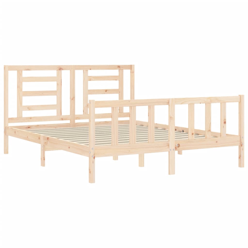 Bedframe zonder matras massief grenenhout 160x200 cm is nu te koop bij PeponiXL, paradijselijk wonen!