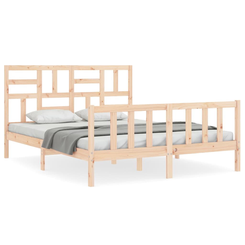 Bedframe zonder matras massief grenenhout 160x200 cm is nu te koop bij PeponiXL, paradijselijk wonen!