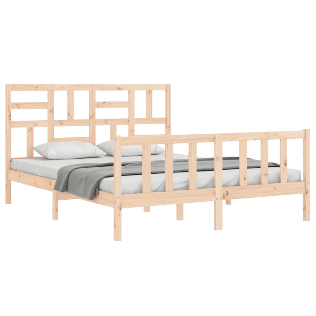 Bedframe zonder matras massief grenenhout 160x200 cm is nu te koop bij PeponiXL, paradijselijk wonen!