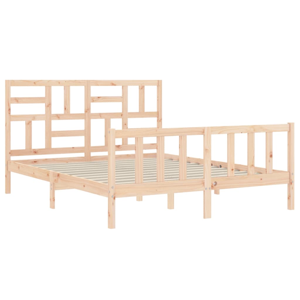 Bedframe zonder matras massief grenenhout 160x200 cm is nu te koop bij PeponiXL, paradijselijk wonen!