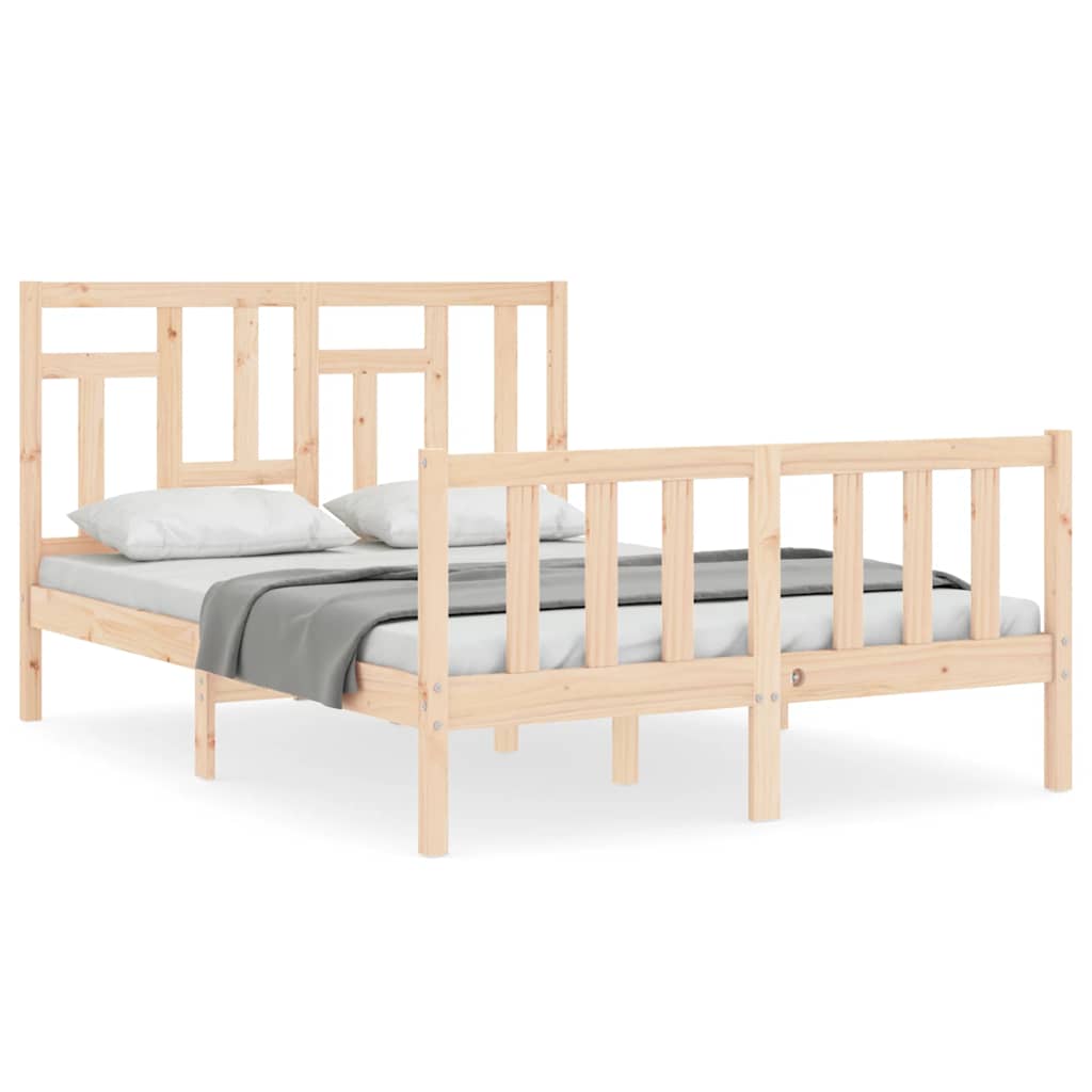 Bedframe zonder matras massief grenenhout 140x200 cm is nu te koop bij PeponiXL, paradijselijk wonen!