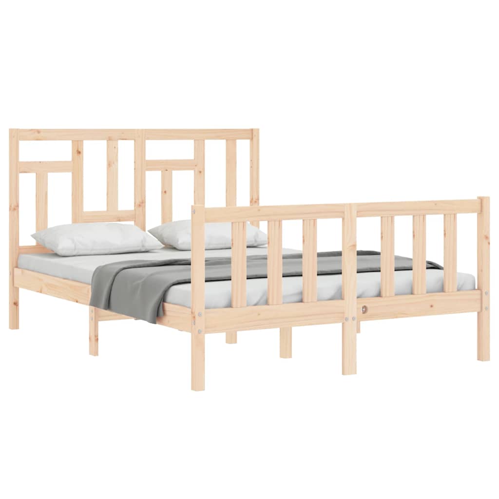 Bedframe zonder matras massief grenenhout 140x200 cm is nu te koop bij PeponiXL, paradijselijk wonen!
