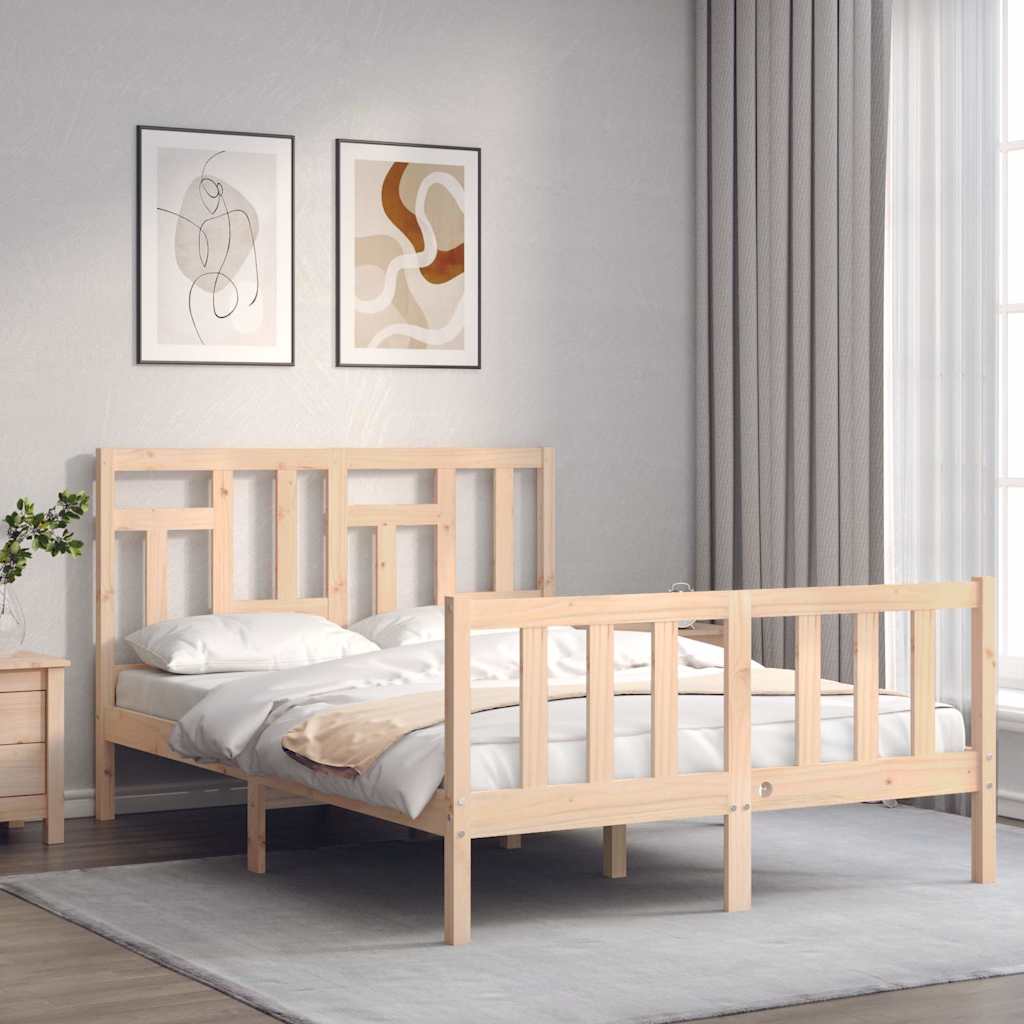 Bedframe zonder matras massief grenenhout 140x200 cm is nu te koop bij PeponiXL, paradijselijk wonen!
