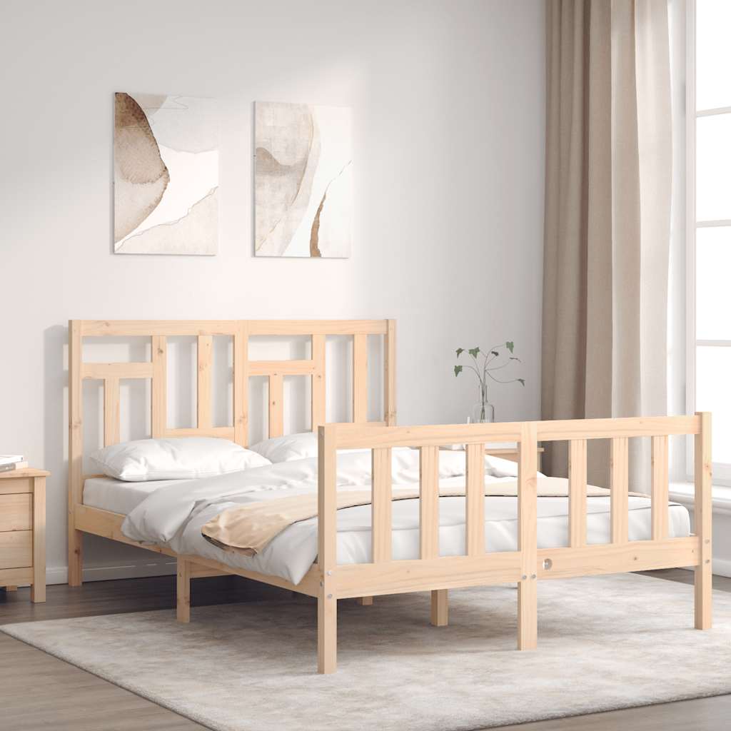 Bedframe zonder matras massief grenenhout 140x200 cm is nu te koop bij PeponiXL, paradijselijk wonen!