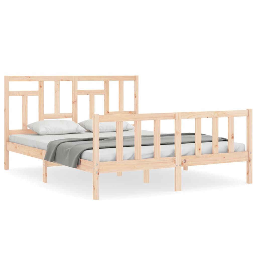 Bedframe zonder matras massief grenenhout 160x200 cm is nu te koop bij PeponiXL, paradijselijk wonen!