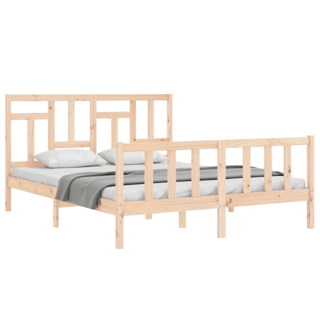 Bedframe zonder matras massief grenenhout 160x200 cm is nu te koop bij PeponiXL, paradijselijk wonen!