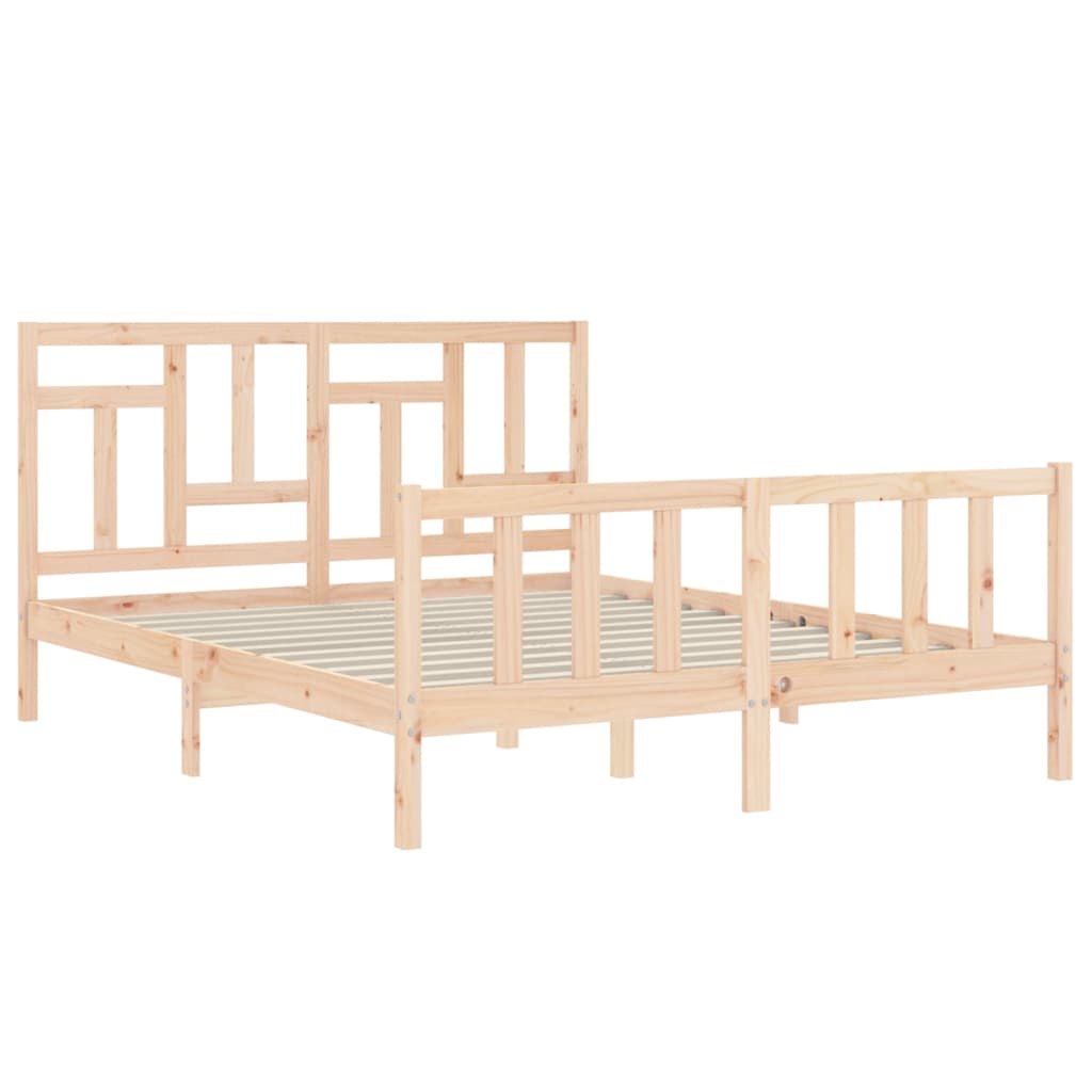 Bedframe zonder matras massief grenenhout 160x200 cm is nu te koop bij PeponiXL, paradijselijk wonen!