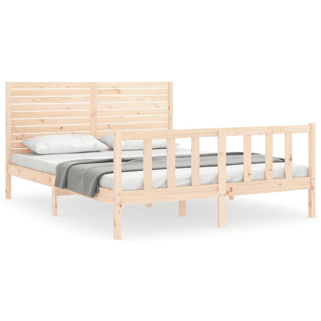 Bedframe zonder matras massief grenenhout 160x200 cm is nu te koop bij PeponiXL, paradijselijk wonen!