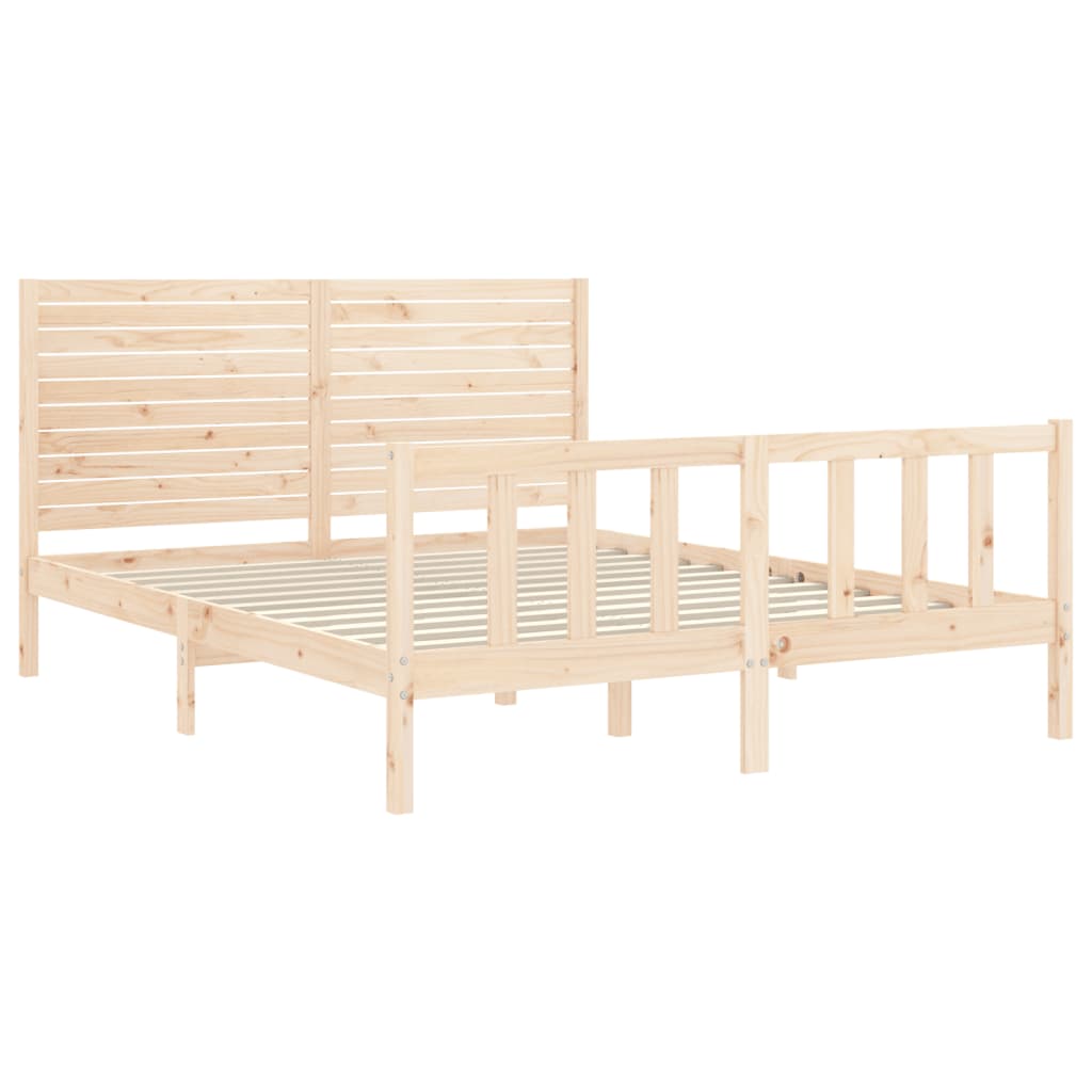 Bedframe zonder matras massief grenenhout 160x200 cm is nu te koop bij PeponiXL, paradijselijk wonen!