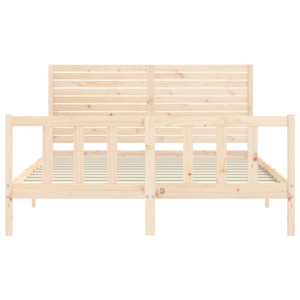 Bedframe zonder matras massief grenenhout 160x200 cm is nu te koop bij PeponiXL, paradijselijk wonen!