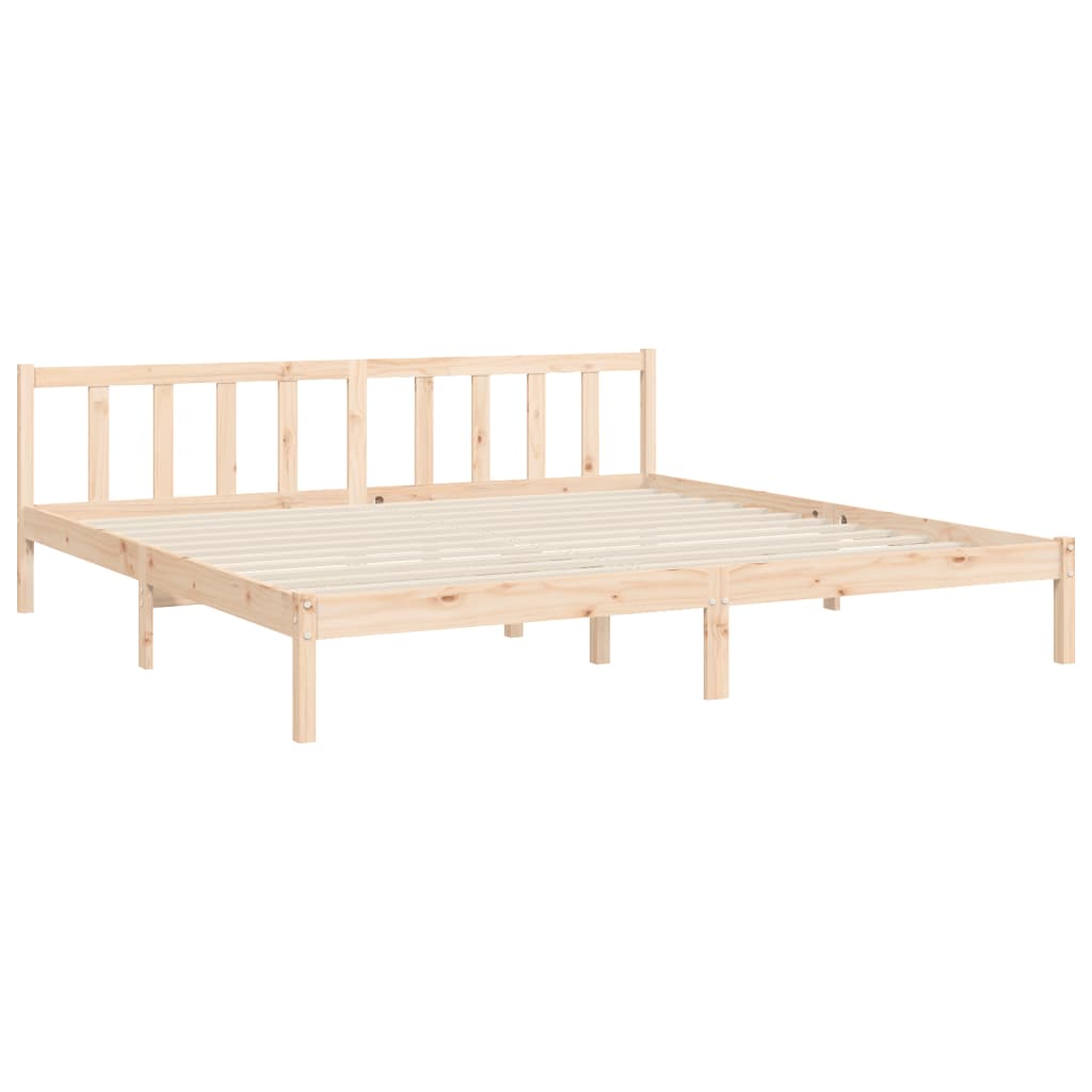 Bedframe met hoofdbord massief hout is nu te koop bij PeponiXL, paradijselijk wonen!