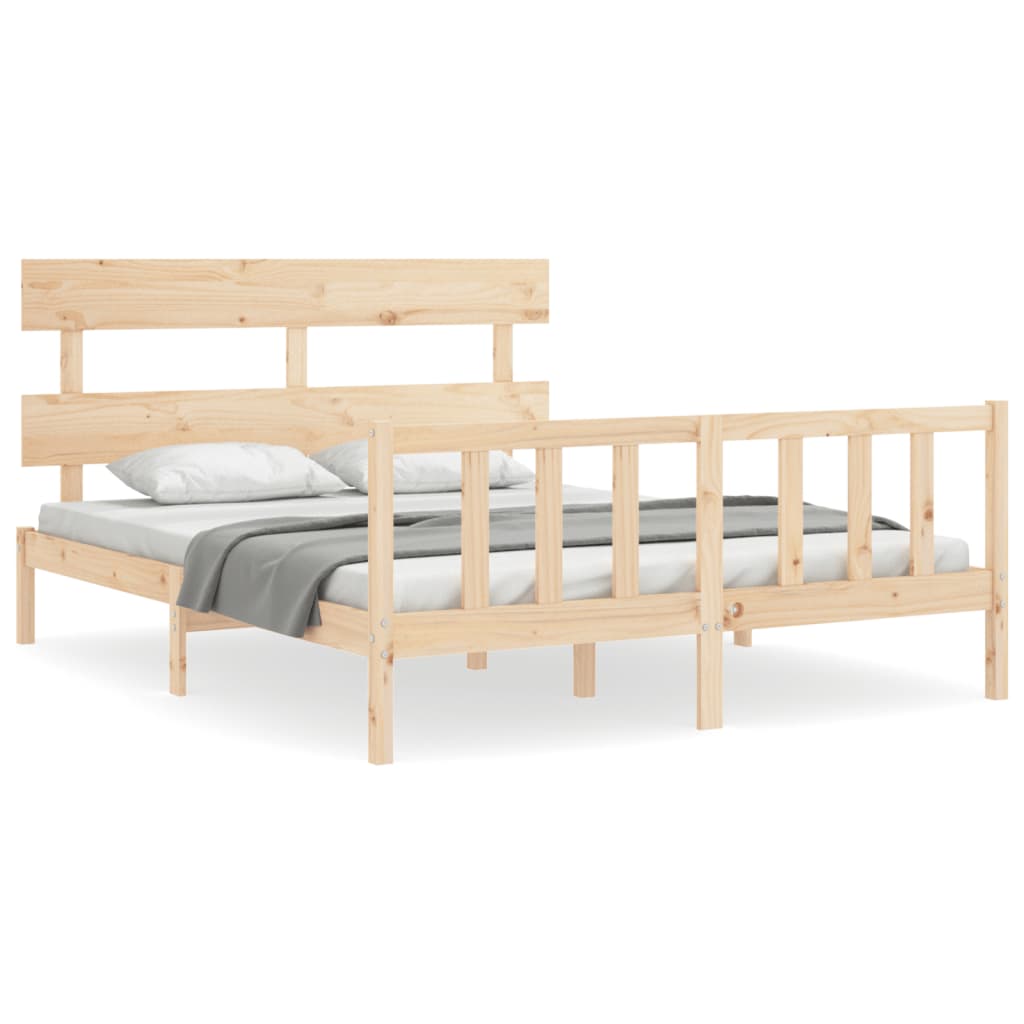 Bedframe zonder matras massief grenenhout 160x200 cm is nu te koop bij PeponiXL, paradijselijk wonen!