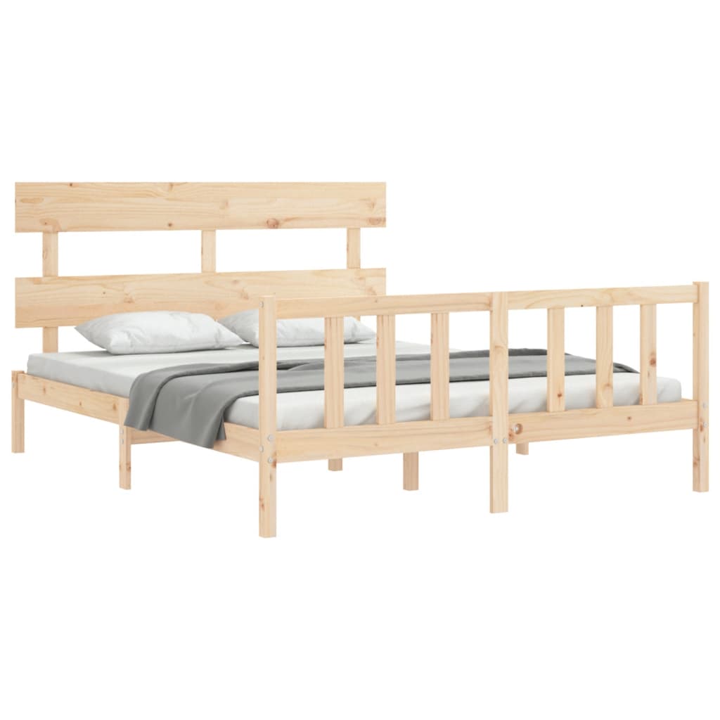 Bedframe zonder matras massief grenenhout 160x200 cm is nu te koop bij PeponiXL, paradijselijk wonen!