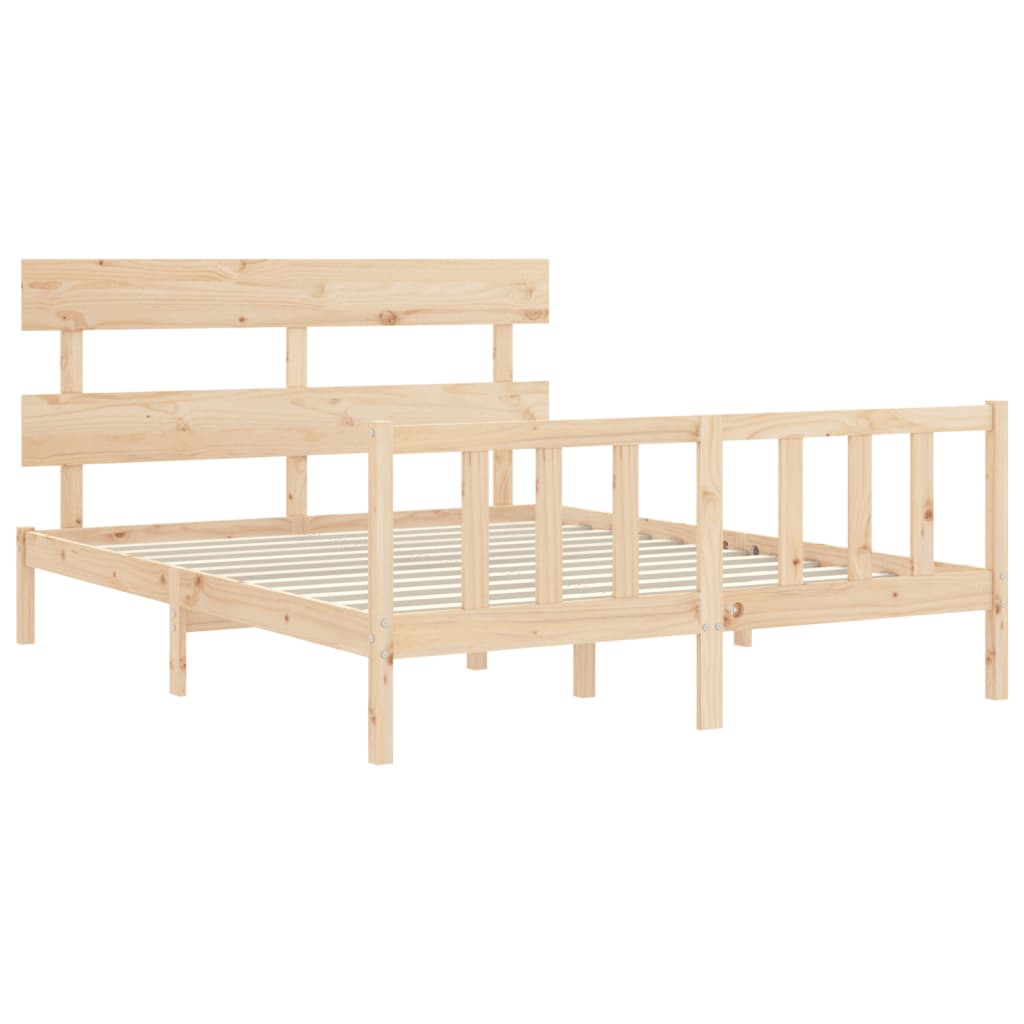 Bedframe zonder matras massief grenenhout 160x200 cm is nu te koop bij PeponiXL, paradijselijk wonen!