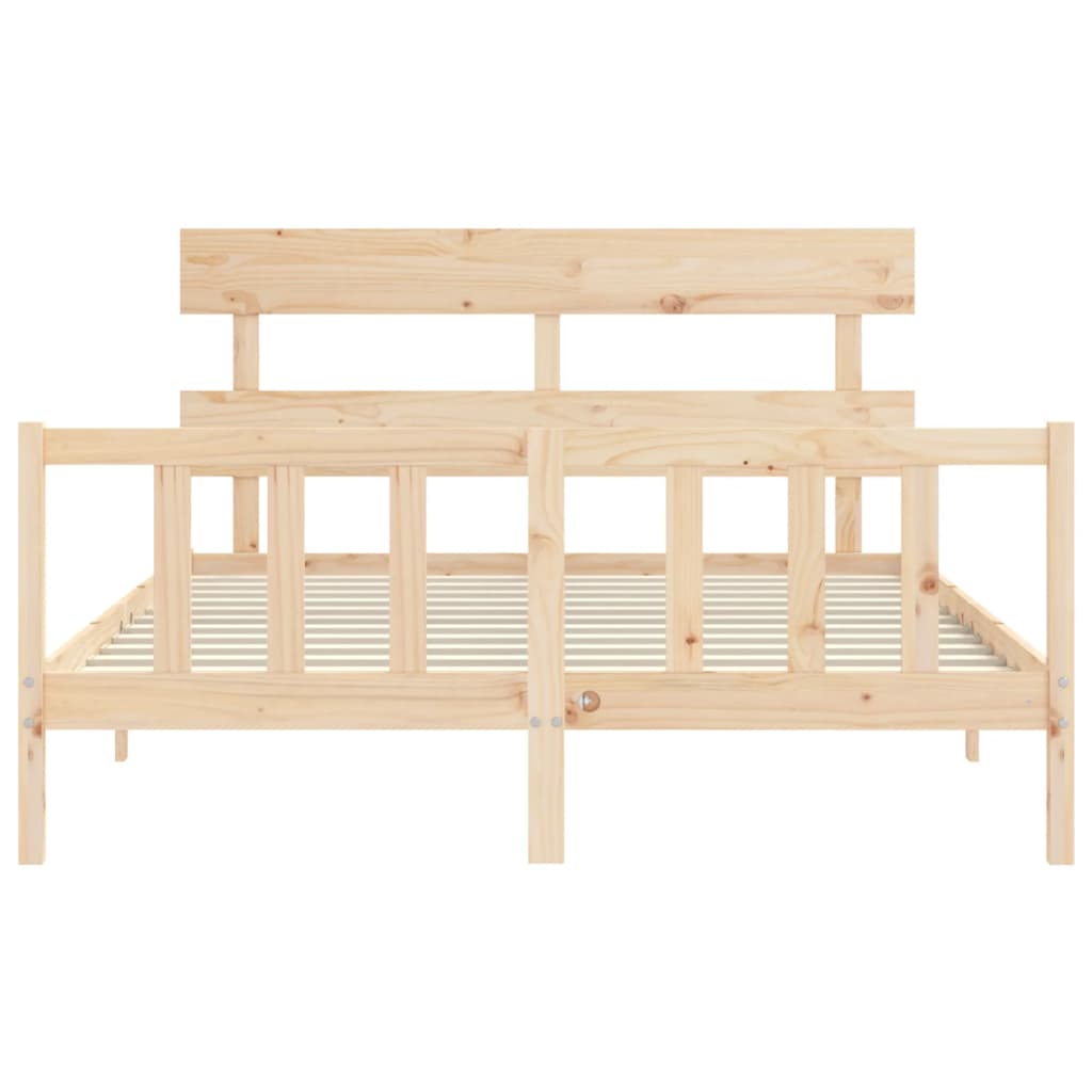 Bedframe zonder matras massief grenenhout 160x200 cm is nu te koop bij PeponiXL, paradijselijk wonen!