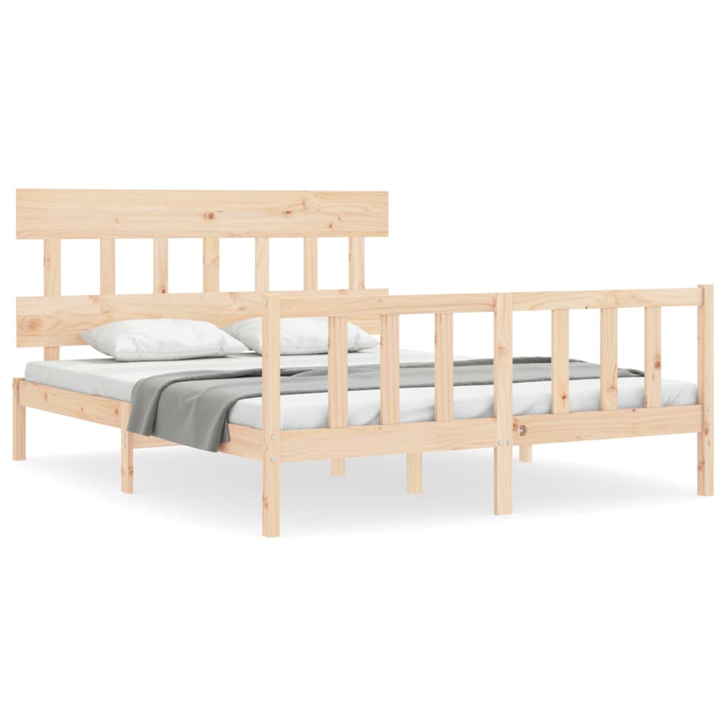 Bedframe zonder matras massief grenenhout 160x200 cm is nu te koop bij PeponiXL, paradijselijk wonen!