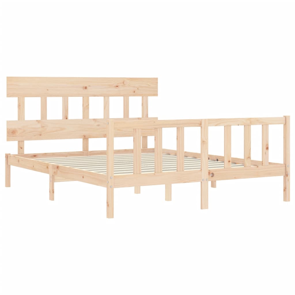 Bedframe zonder matras massief grenenhout 160x200 cm is nu te koop bij PeponiXL, paradijselijk wonen!
