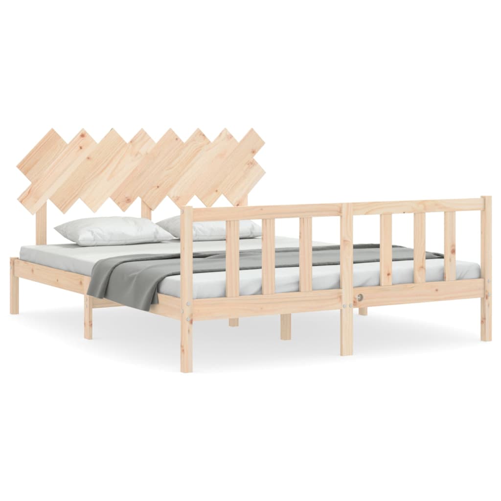 Bedframe zonder matras massief grenenhout 160x200 cm is nu te koop bij PeponiXL, paradijselijk wonen!