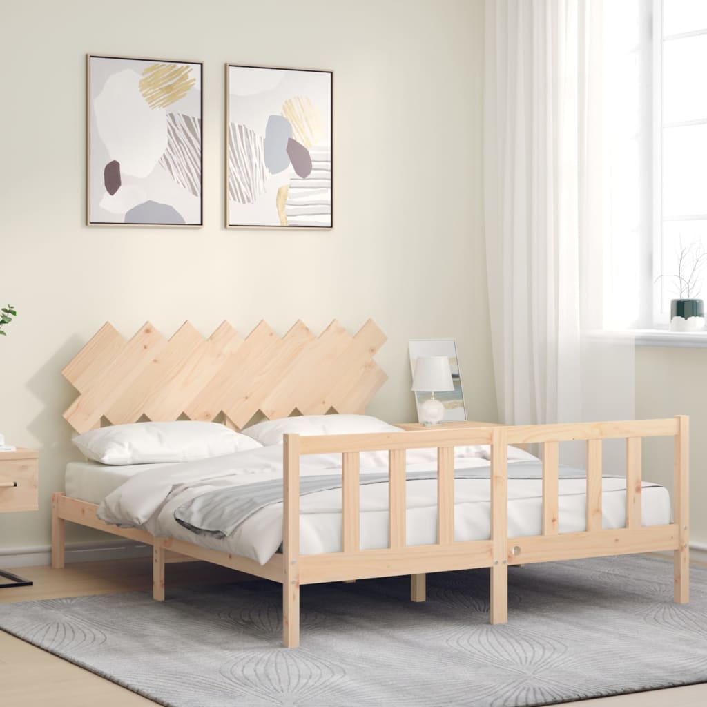 Bedframe zonder matras massief grenenhout 160x200 cm is nu te koop bij PeponiXL, paradijselijk wonen!