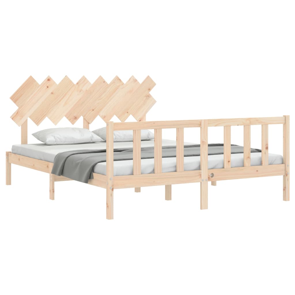 Bedframe zonder matras massief grenenhout 160x200 cm is nu te koop bij PeponiXL, paradijselijk wonen!