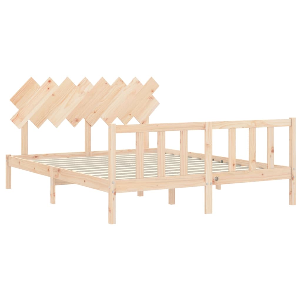 Bedframe zonder matras massief grenenhout 160x200 cm is nu te koop bij PeponiXL, paradijselijk wonen!