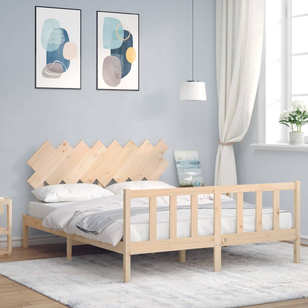 Bedframe zonder matras massief grenenhout 160x200 cm is nu te koop bij PeponiXL, paradijselijk wonen!