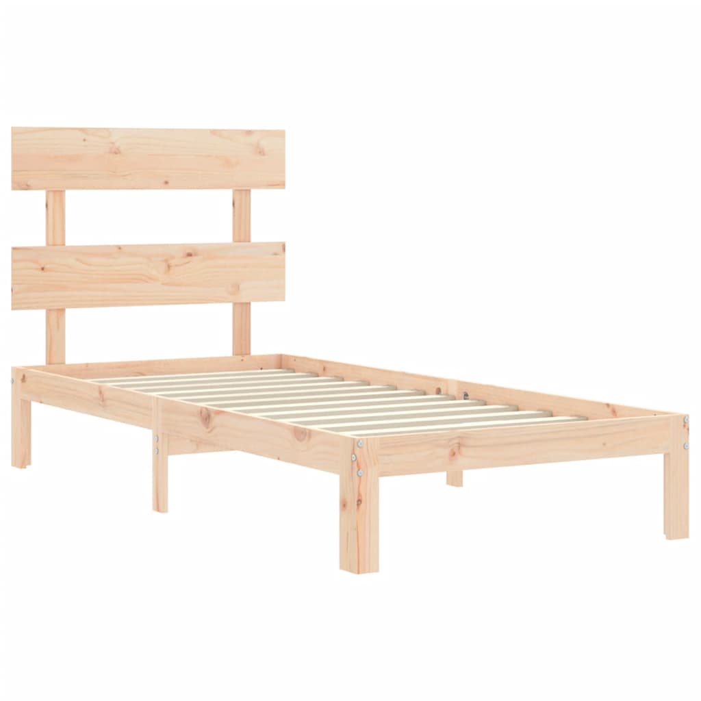 Bedframe zonder matras massief grenenhout 90x200 cm is nu te koop bij PeponiXL, paradijselijk wonen!