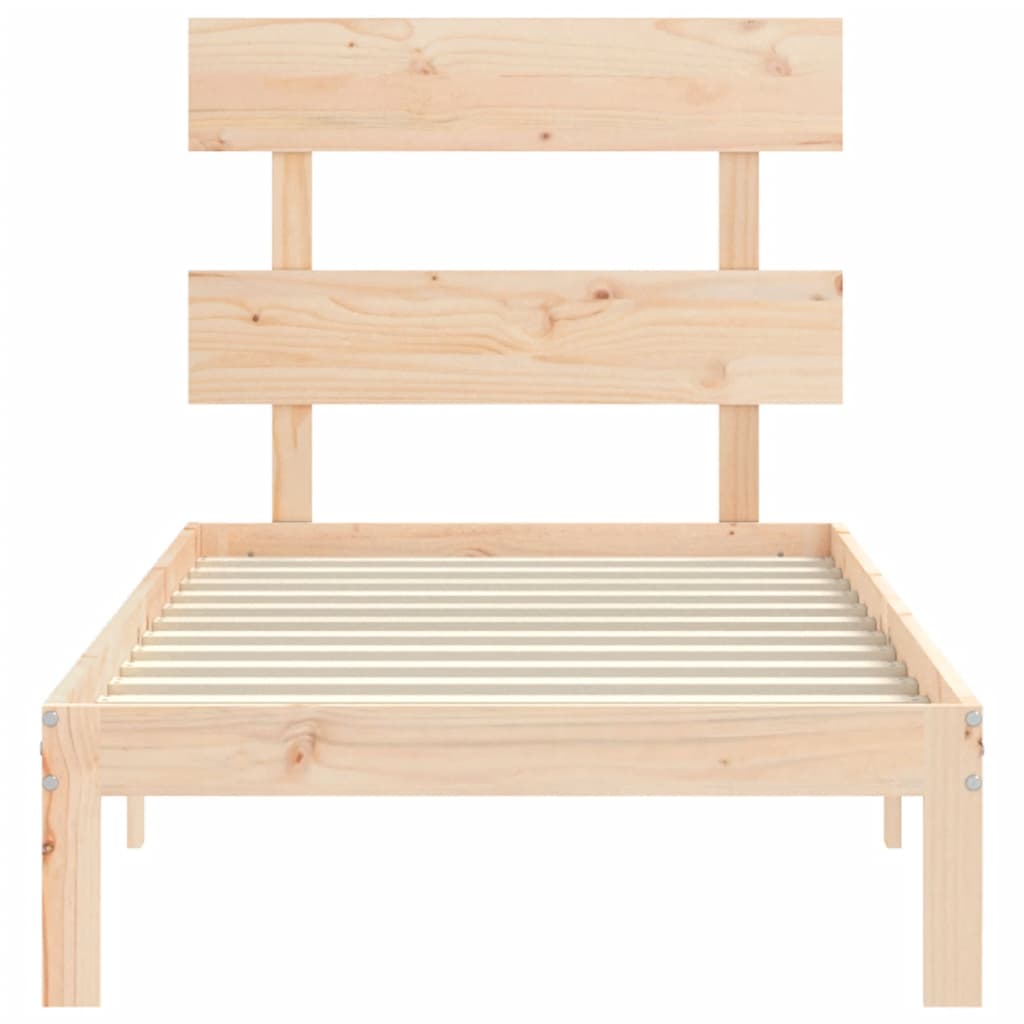 Bedframe zonder matras massief grenenhout 90x200 cm is nu te koop bij PeponiXL, paradijselijk wonen!