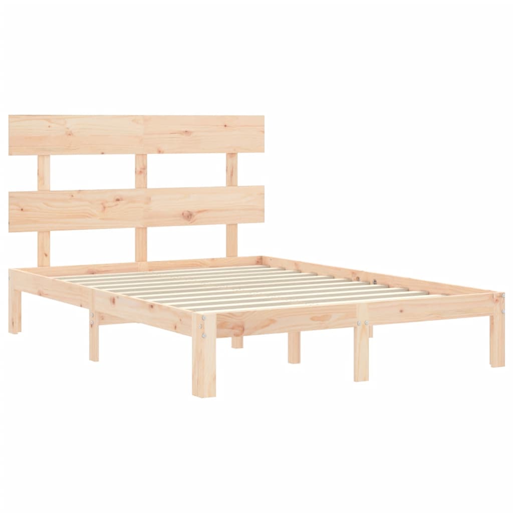 Bedframe zonder matras massief grenenhout 140x200 cm is nu te koop bij PeponiXL, paradijselijk wonen!